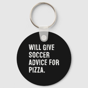 Porte-clés Donnera des conseils de football pour Pizza Drôle