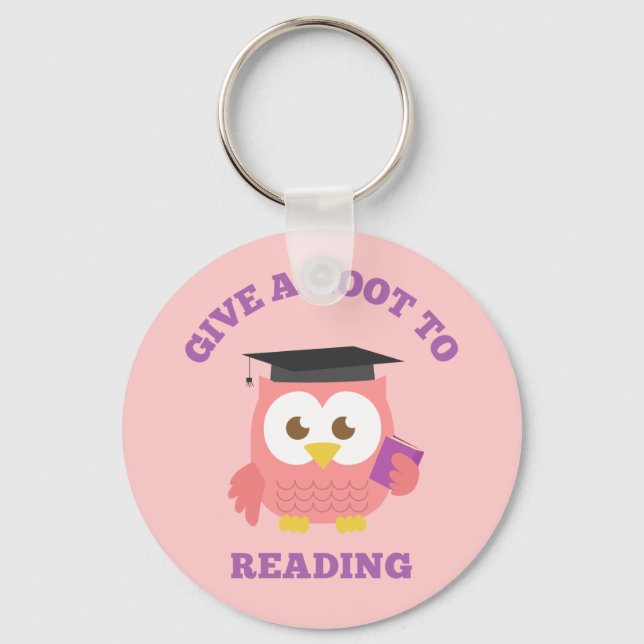 Porte-clés Donnez un hululement à la lecture de la punition d (Recto)