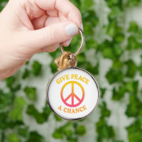 Porte-clés 'Donnez une chance à la paix'