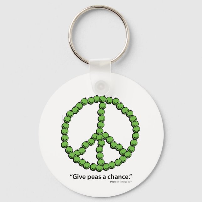 Porte-clés Donnez Une Chance Aux Pois (Recto)