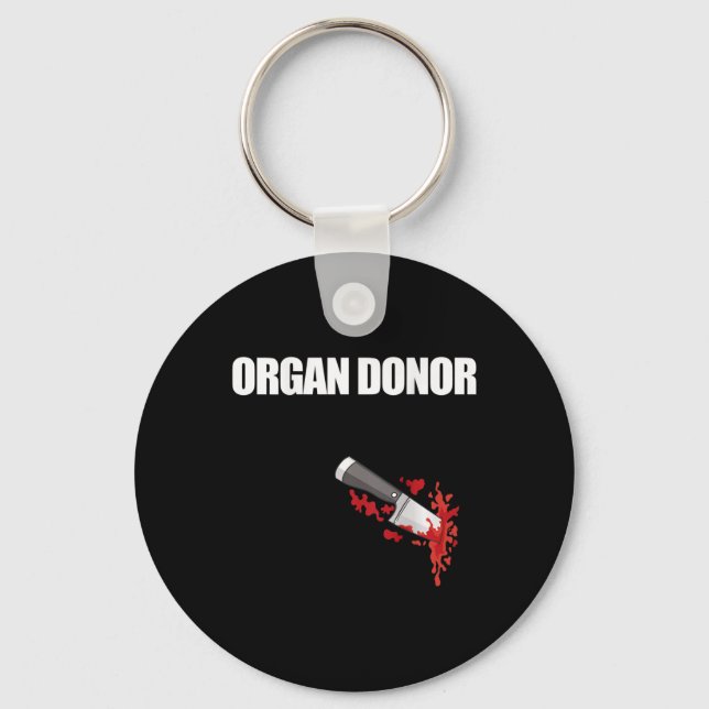 Porte-clés Donor Fun Bloody Wound Kidney Mème sur le dos 4 (Recto)