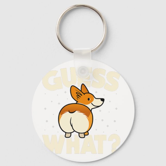 Porte-clés Dons Funny Corgi Pour Les Amateurs De Corgi Hommes (Recto)