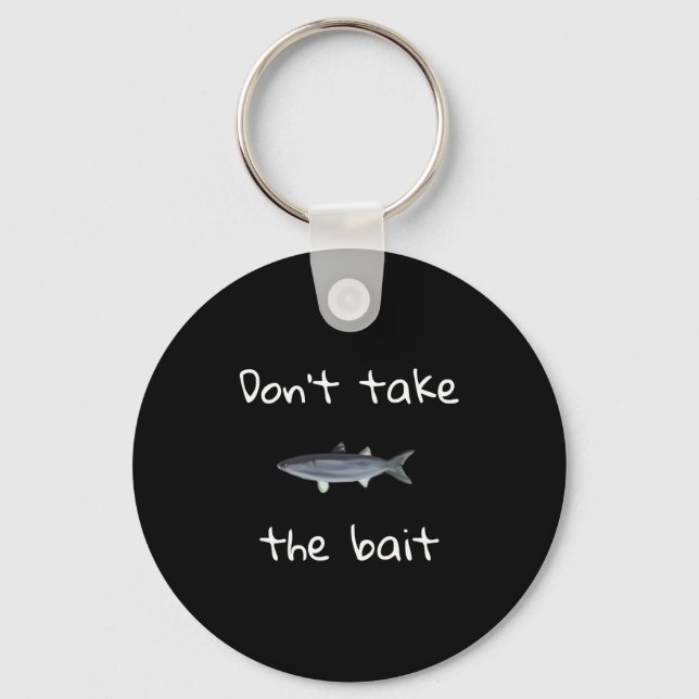 Porte-clés Dont Take The Bait Mullet Fish Artwork Painting  (Recto)