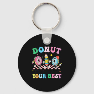 Porte-clés Donut groovy stress faites votre journée de test e