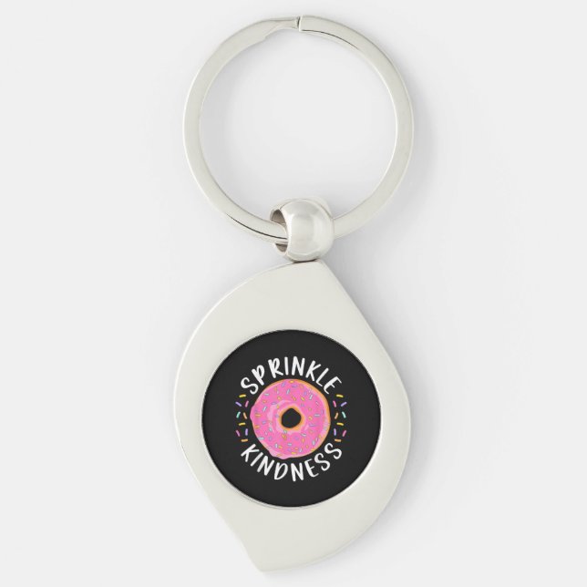 Porte-clés Donut Sprinkle Kindness Funny Girls Femmes Doughnu (Devant)