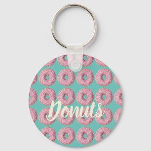 Porte-clés Donut Vegan Pattern for Vegetarian Sweet Tooth
