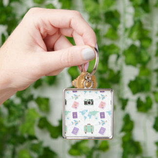 Porte-clés doodle de voyage fantaisiste – Aventure