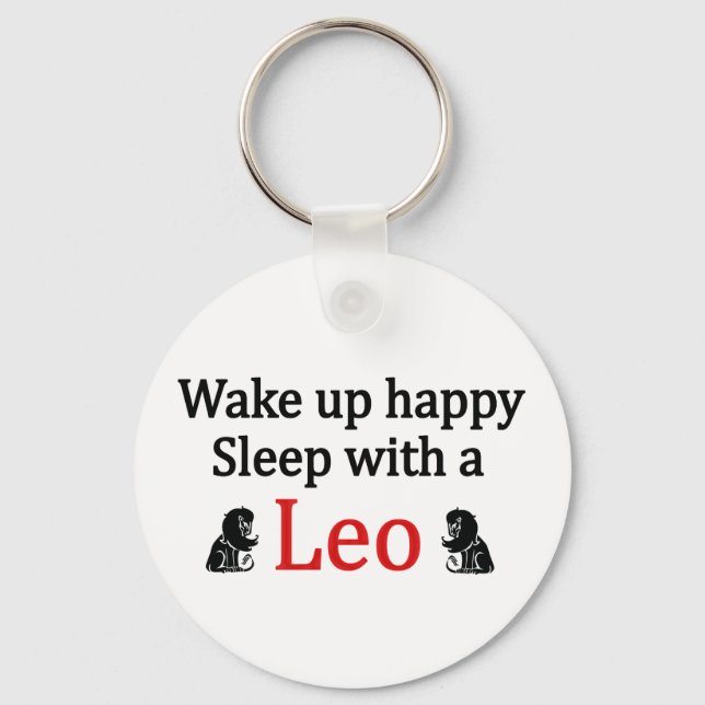 Porte-clés Dormir avec un Leo (Recto)