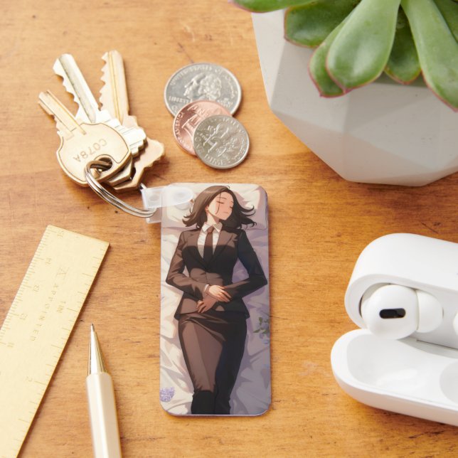 Porte-clés Dormir femme d'affaires Anime (Bureau)