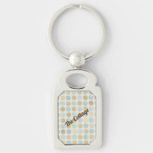 Porte-clés Dots Gold & Blue - Location de vacances - Maison d