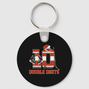 Porte-clés Double chiffres 10 ans Anniversaire Hockey 10ème A
