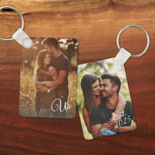 Porte-clés Double face personnalisé avec deux photos
