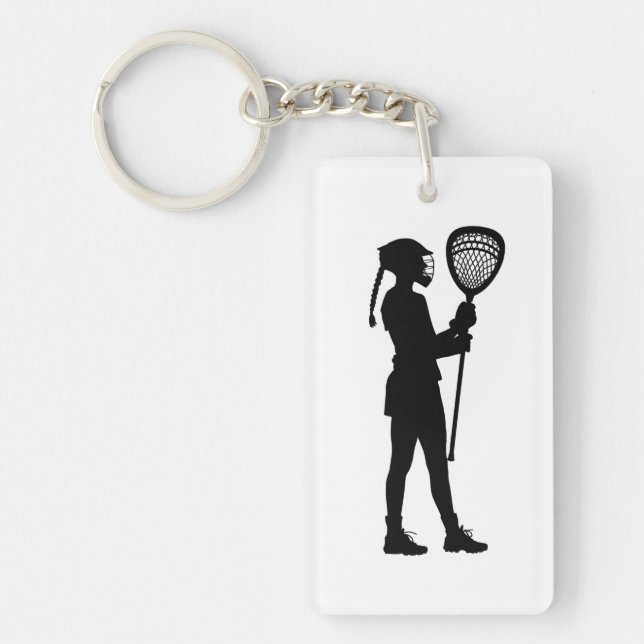 Porte-clés double face silhouette de gardien de cr (Devant)