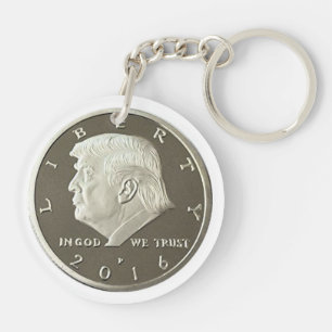 Porte-clés Double pièce de monnaie d'Eagle d'atout