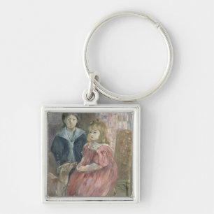 Porte-clés Double portrait de Charley et de Jeannie Thomas,