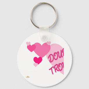 Porte-clés Double problème Coeurs roses Partie 1
