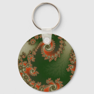 Porte-clés double spirale aux olives Pimento