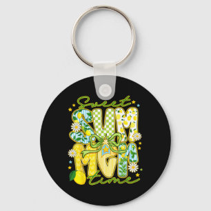 Porte-clés Douce Été Temps Tendance Été Vibes Citron Été