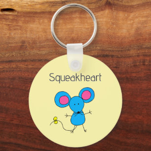 Porte-clés Douce Souris Kawaii Squeakheart Amour