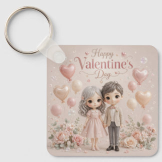 Porte-clés Douces Paroles en Rose Pastel