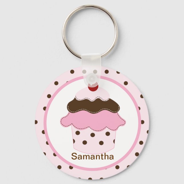 Porte-clés Douceur Lil Cupcake PORTE - CLÉ PERSONNALISABLE (Recto)