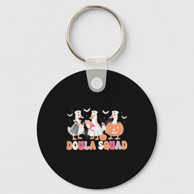Porte-clés Doula Squad Goose Éffrayant Halloween Lactation Co (Recto)