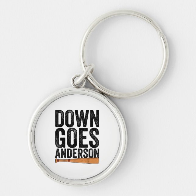 Porte-clés DOWN GOLF ANDERSON FUNNY BASEBALL cadeau ANDERSON (Devant)