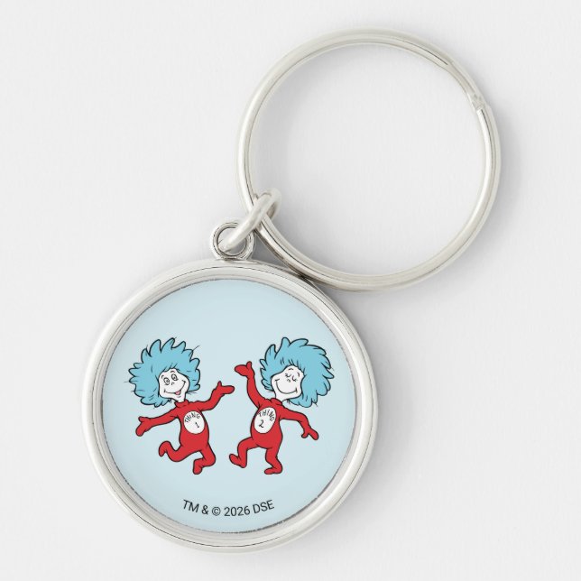 Porte-clés Dr. Seuss Chose 1 et Chose 2 Personnage (Devant)