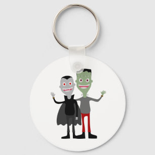 Porte-clés Dracula et Frankenstein