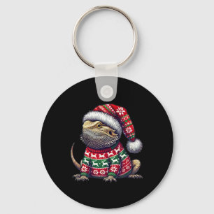 Porte-clés Dragon à oreilles Douille moche Santa Hat Noël