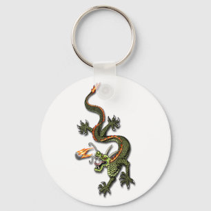 Porte-clés Dragon chinois et Pearl