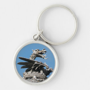 Porte-clés Dragon, City Hall Cardiff, Pays de Galles, Royaume