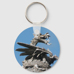 Porte-clés Dragon, City Hall Cardiff, Pays de Galles, Royaume