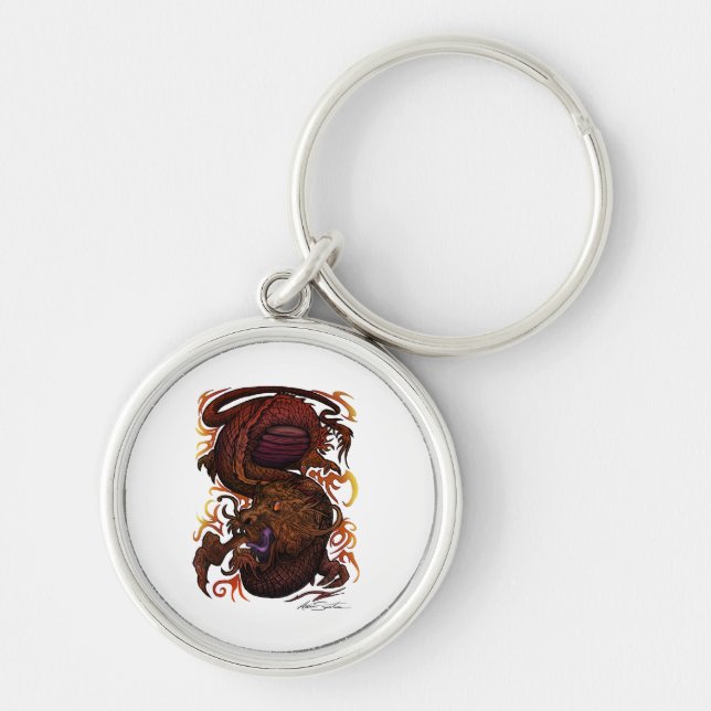 Porte-clés Dragon (conception de signature) (Devant)