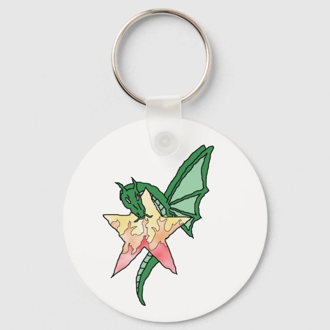 Porte-clés Dragon de feu (Recto)