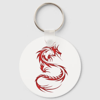 Porte-clés Dragon de tatouage rouge