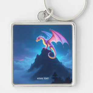 Porte-clés Dragon Fantastique Mignon Enveloppé De Brume
