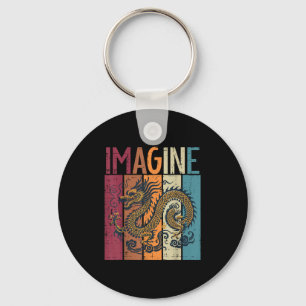 Porte-clés Dragon Japonais Imagine Imaginaire Rétro Hommes My