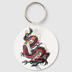 Porte-clés Dragon japonais Katana de Sui Riu