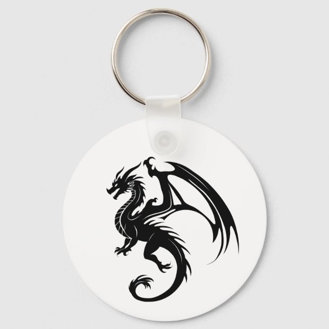Porte-clés Dragon noir (Recto)