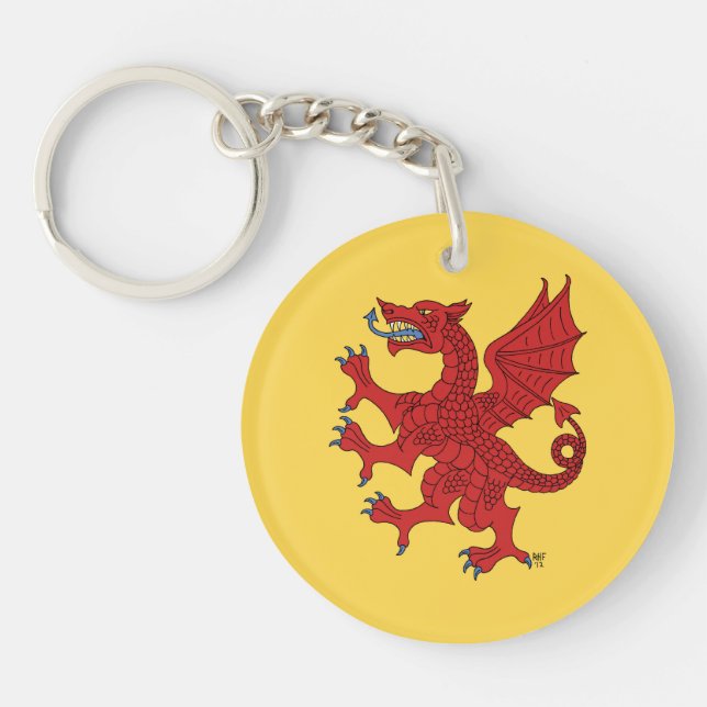 Porte-clés Dragon Rampant Gules (Devant)