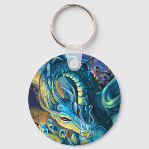 Porte-clés Dragon Rider Painted Art