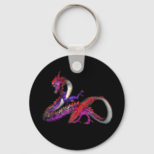 Porte-clés dragon rouge