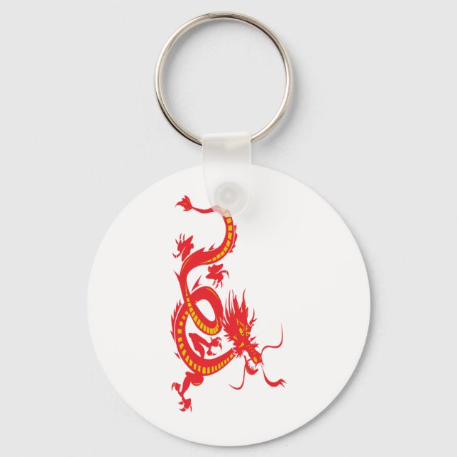 Porte-clés Dragon rouge (Recto)