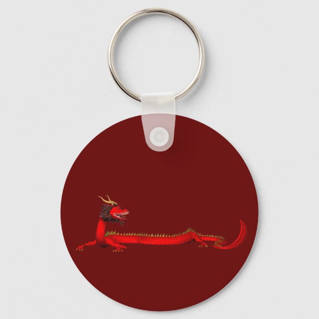 Porte-clés Dragon rouge (Recto)