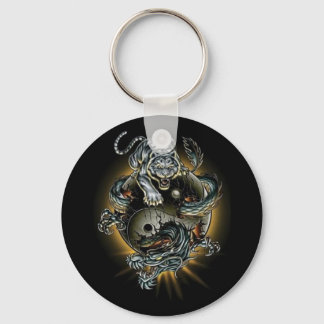 Porte-clés dragon/tigre/ying yang