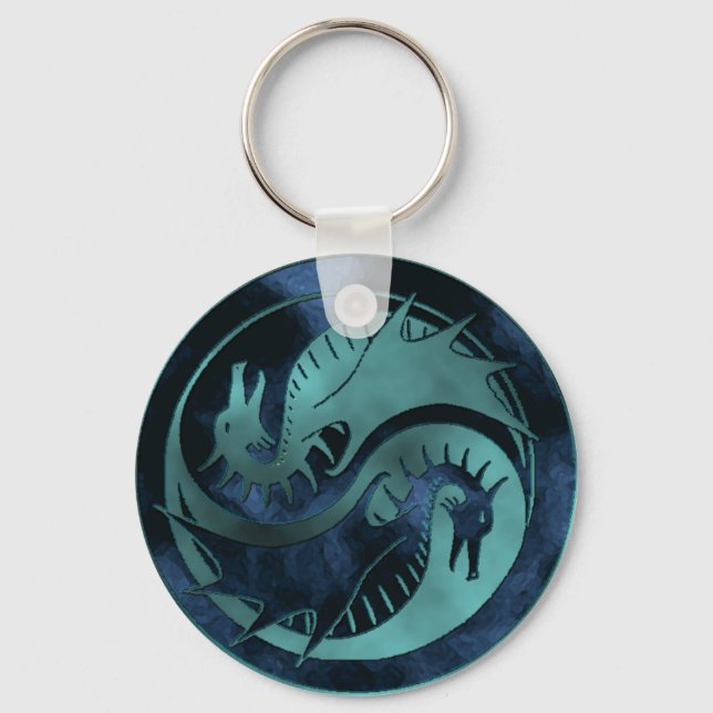 Porte-clés Dragon Yin Yang (Recto)
