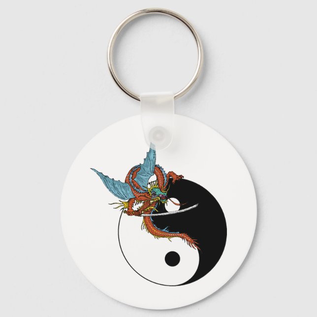 Porte-clés Dragon Ying Yang (Recto)