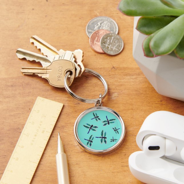 Porte-clés Dragonflies de Bug Art Turquoise (Bureau)