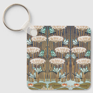 Porte-clés Dragonflies Water Lilies Marais Art Nouveau